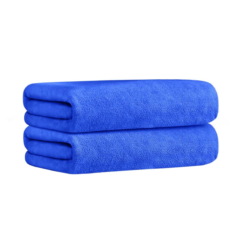 JML Large Bath Towels 30 x 60 Inches, Microfiber Body Towel Set for Adult, 2 Pack - Soft Absorbent, Quick Dry, Perfect for Bathroom,Hotel,Gym, Yoga, Swimming, SPA, Fitness, Sport, Dark Blue - Image 2